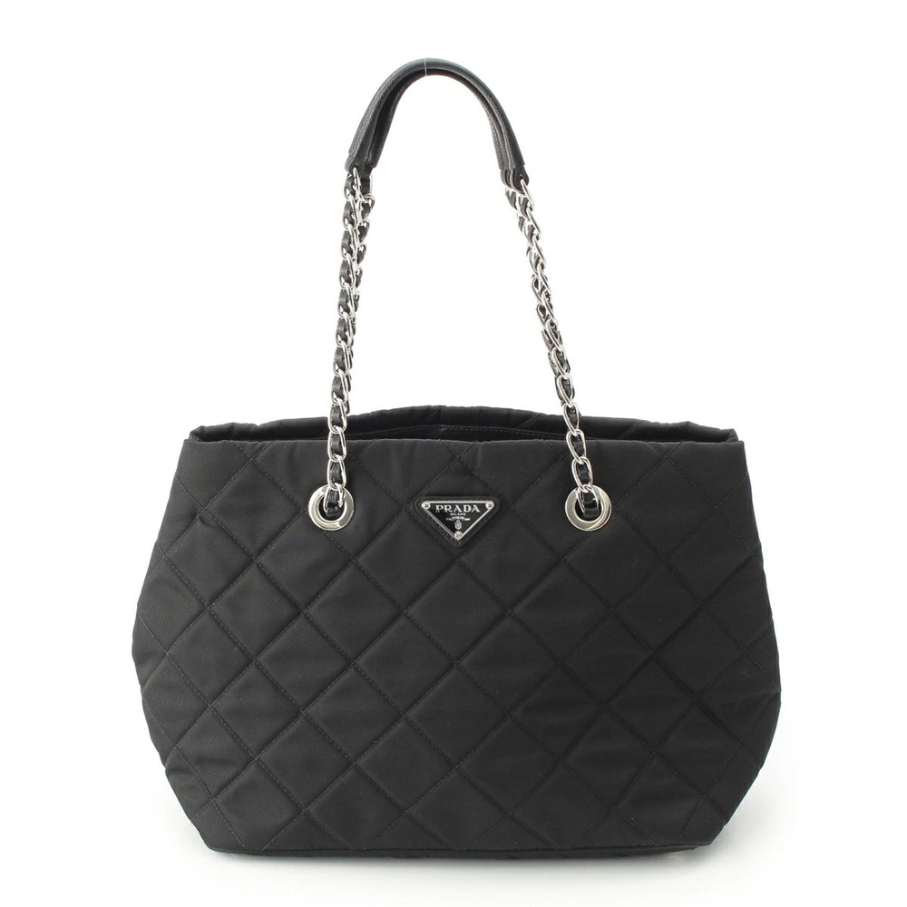 Prada Tessuto Impuntu Tote Bag Black